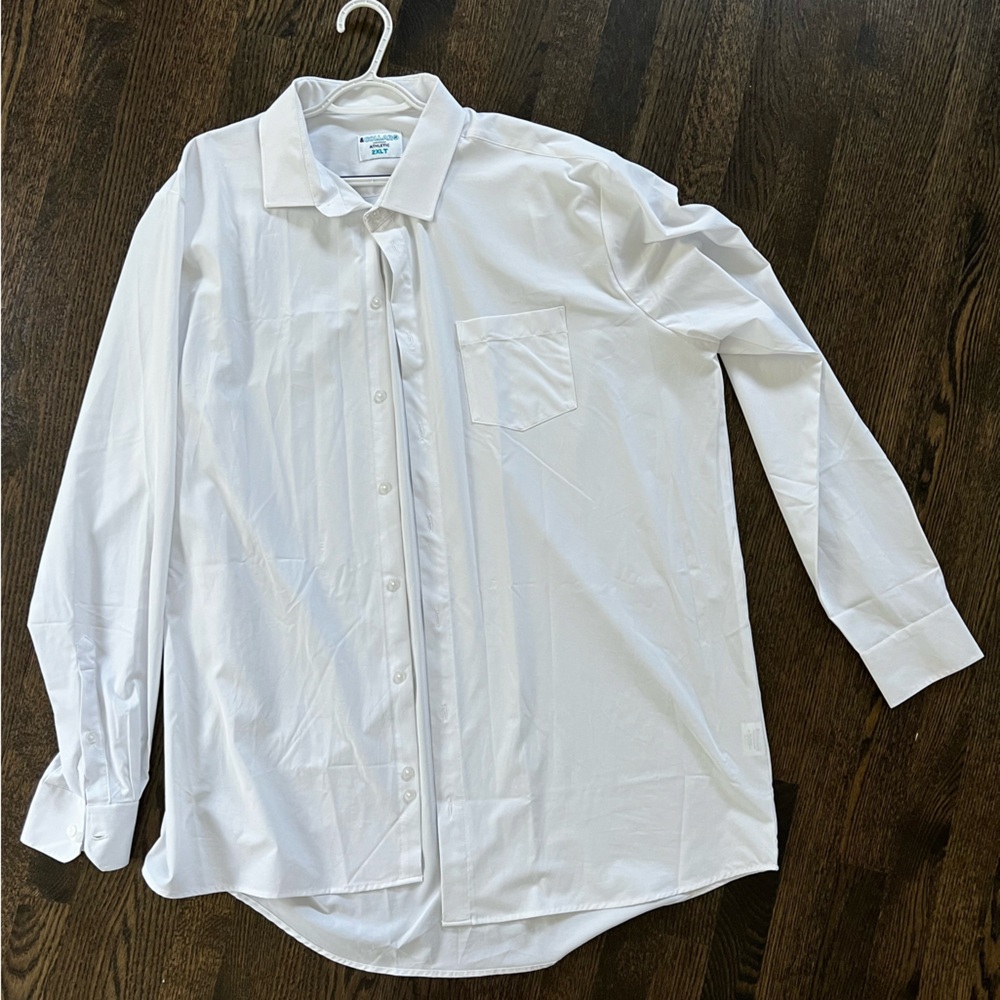 NWOT &Collar Men's White Dress Shirt